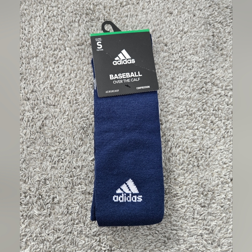 Adidas Aeroready BASEBALL OVER THE CALF Compression Socks. Size Small. New.